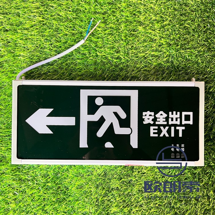 左方向标识+安全出口